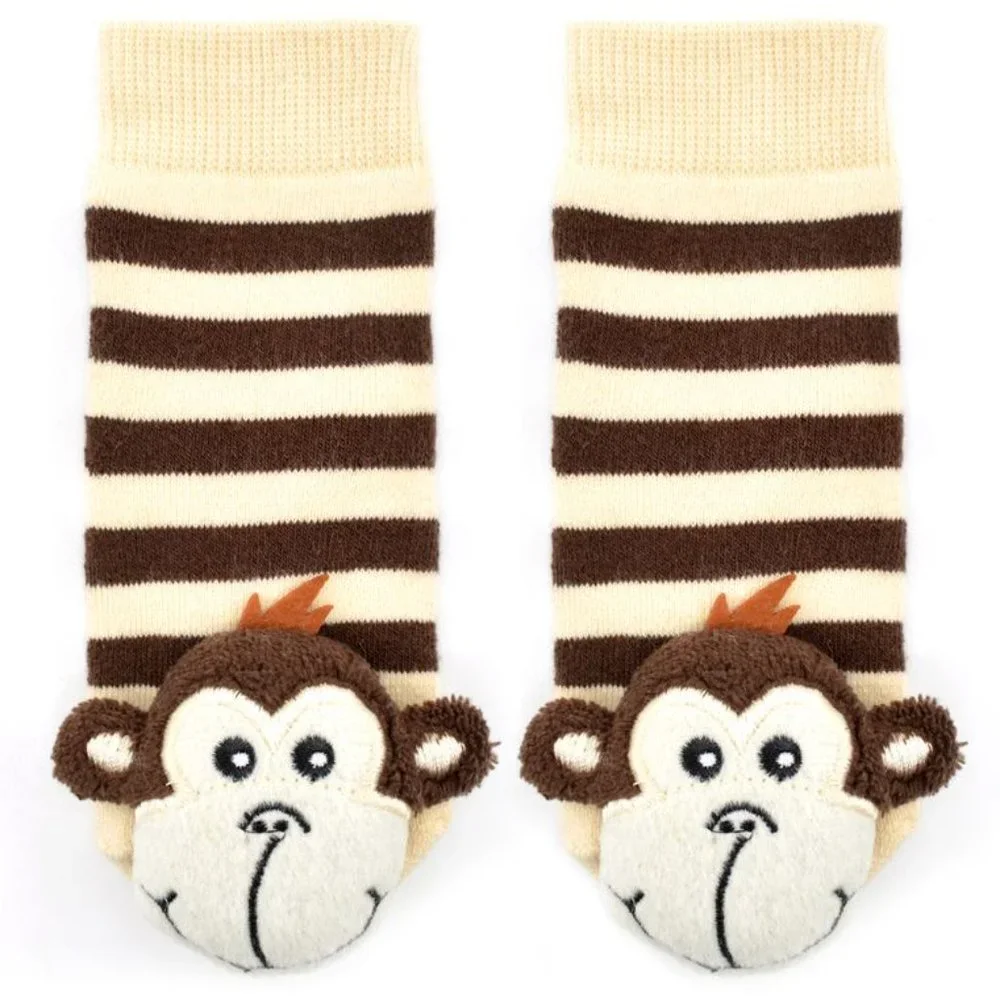 Monkey Rattle Socks New